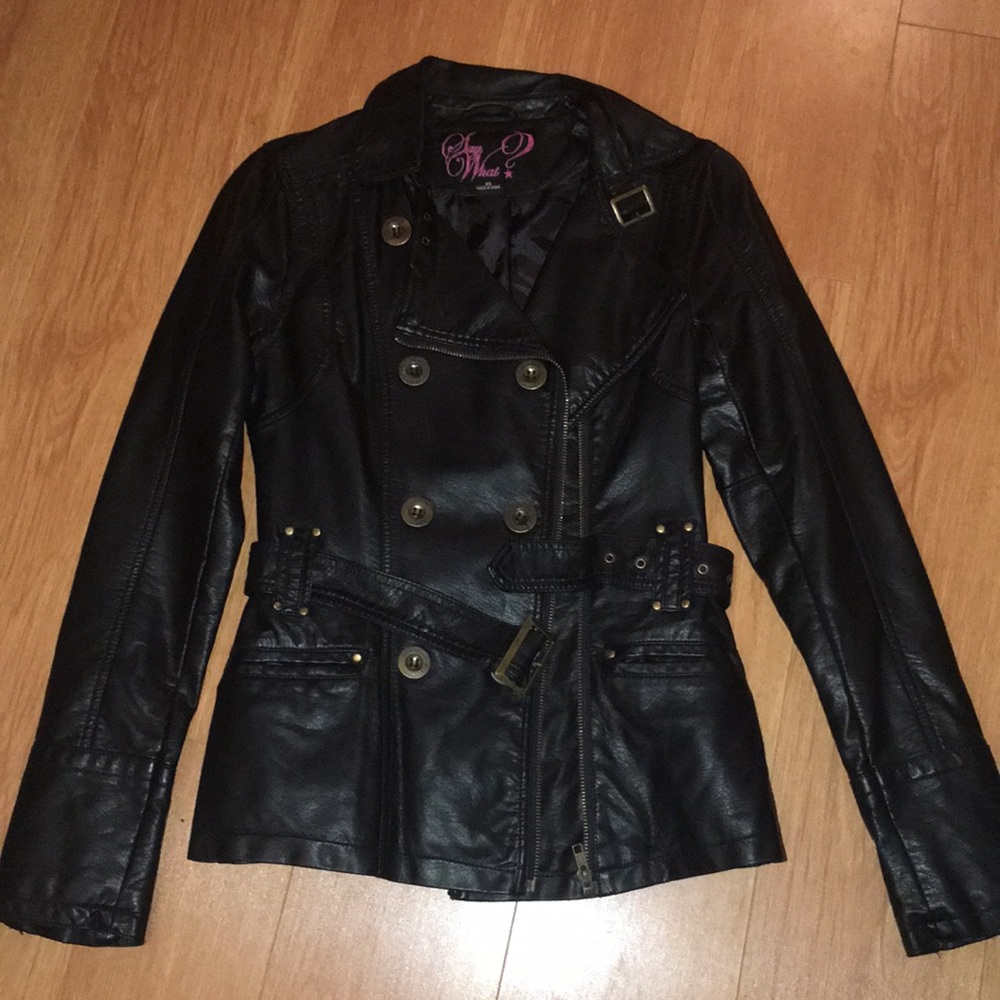 Faux leather jacket